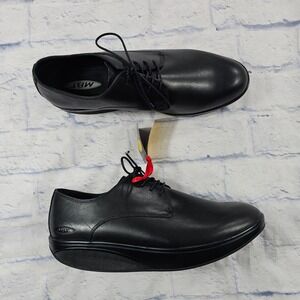 MBT Kabisa Rocker Bottom Oxford Men 10-10.5 Black Leather Vibram XS Trek